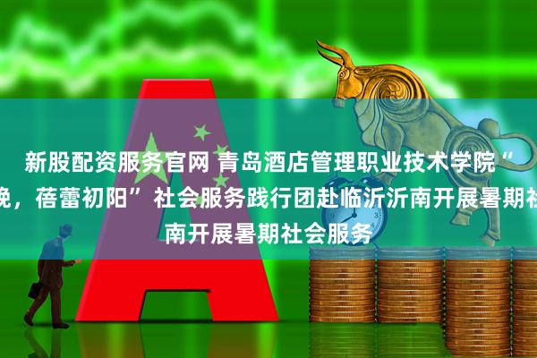 新股配资服务官网 青岛酒店管理职业技术学院“桑榆未晚，蓓蕾初阳” 社会服务践行团赴临沂沂南开展暑期社会服务