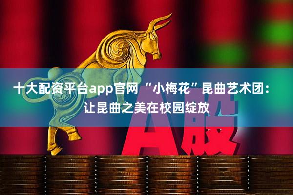 十大配资平台app官网 “小梅花”昆曲艺术团： 让昆曲之美在校园绽放